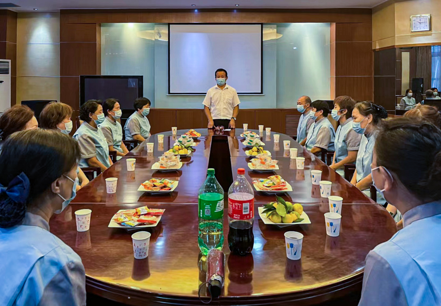 美汐清潔,北京保潔公司, 慰問一線員工