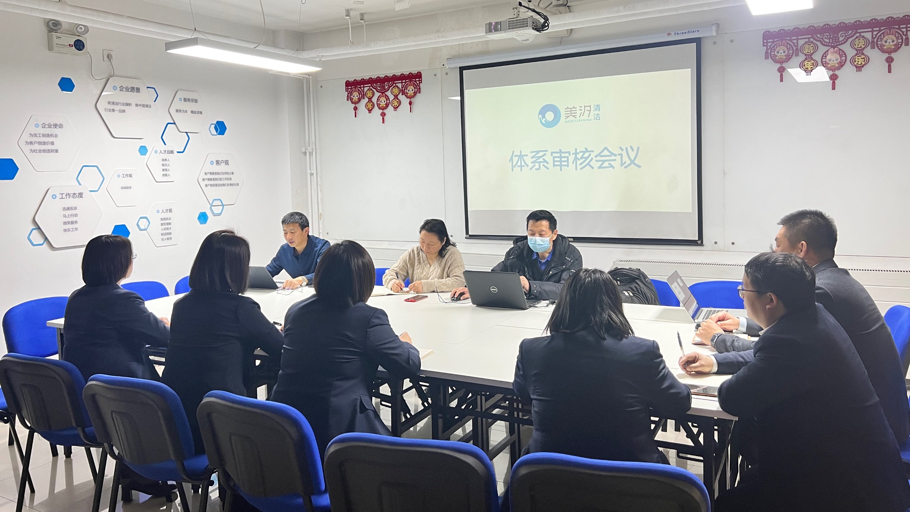 美汐清潔完成2023年三體系認證工作，取得體系認證證書